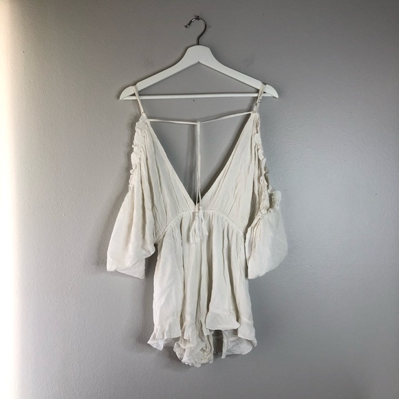 Lovers + Friends Malia Romper in Ivory - Picture 6 of 7